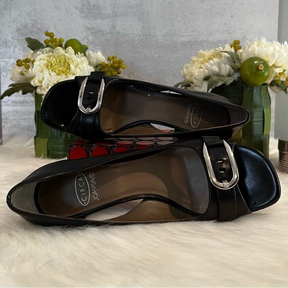 Circa Joan & David Career Peep Toe Cut Out High Heeled Pumps 5.5 - Picture 5 of 14